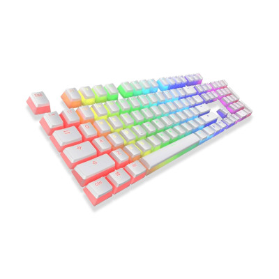 Tecware Pudding PBT Keycaps - White